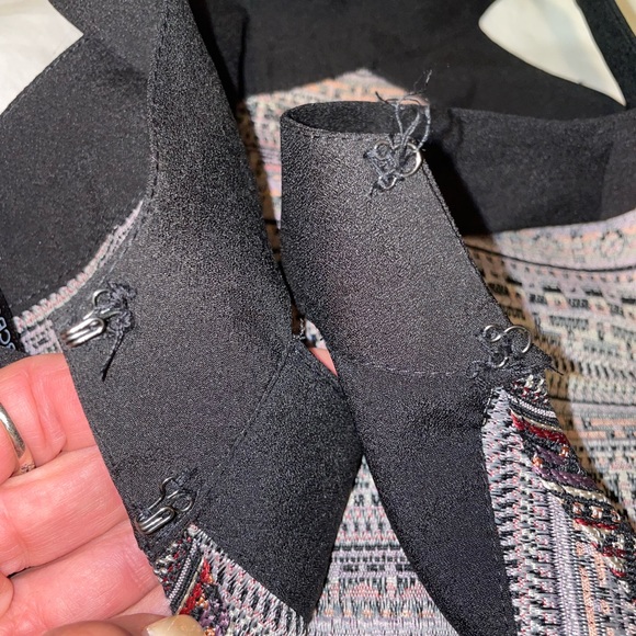 NEW BCBGENERATION Black Jacquard Fit & Flare Halter Dress - Picture 11 of 12